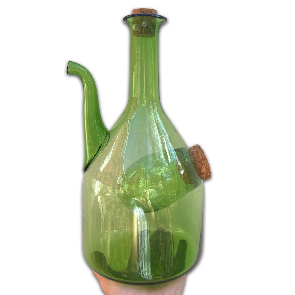 Vintage Corked Chilled Wine Decanter w/ Spout